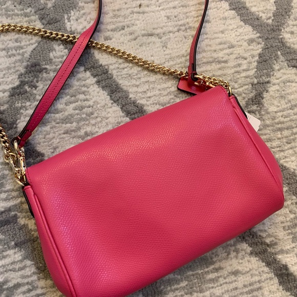 NWT Coach Crossgrain Leather Mini Ruby Crossbody Bag F34604 Dahlia - Picture 4 of 7